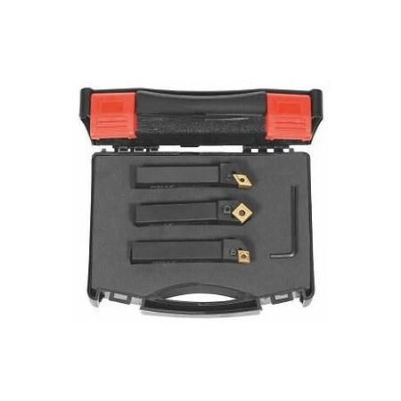 Holex Screw-on Toolholder Set, 3 Pieces, Left-Hand, Shank Size: 16mm 255131 16